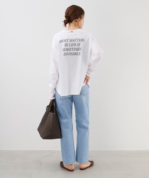MICA&DEAL tシャツ バックプリントロゴロングT-shirt レディース