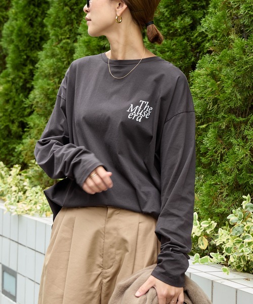 MICA&DEAL（マイカアンドディール） tシャツ バックプリントロゴロング