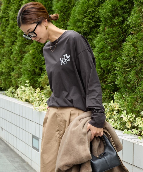 MICA&DEAL（マイカアンドディール） tシャツ バックプリントロゴロング