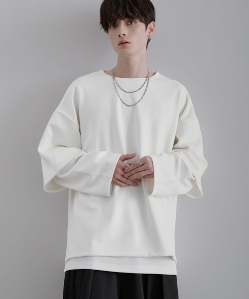 LILL（リル） tシャツ ルーズシルエットワイドスリーブフェイク