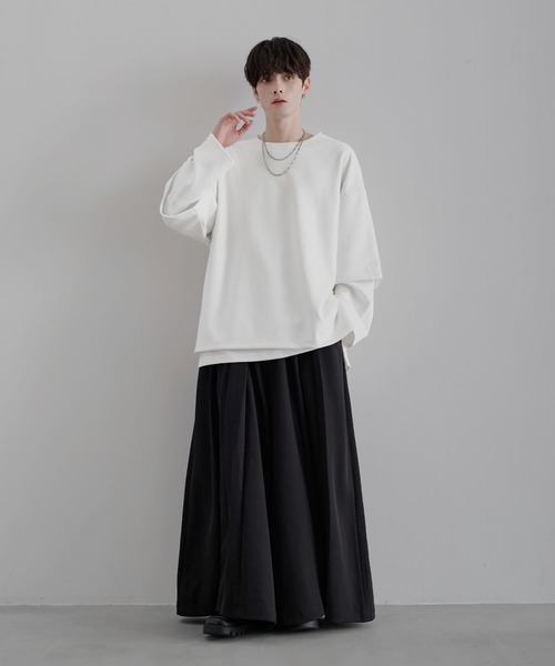 LILL（リル） tシャツ ルーズシルエットワイドスリーブフェイク