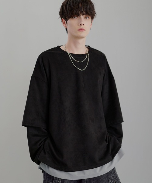 LILL（リル） tシャツ ルーズシルエットワイドスリーブフェイク