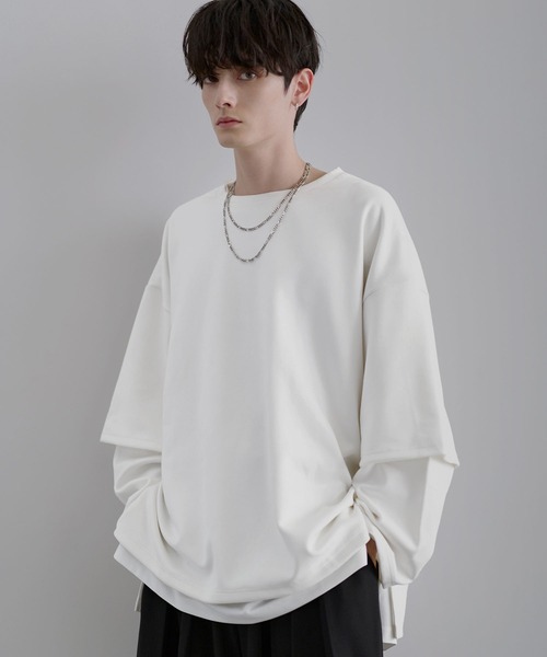 LILL（リル） tシャツ ルーズシルエットワイドスリーブフェイク