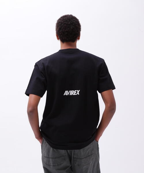 NEW ERA（ニューエラ） 半袖Tシャツ「AVIREXコラボ」 LARGE ブラック