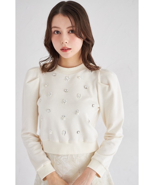 tocco closet（トッコ クローゼット） トレーナー スウェット パール