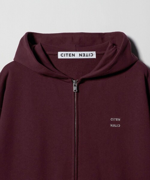 CITEN（シテン） パーカー 「CITEN」ロゴZIPフーディー レディース