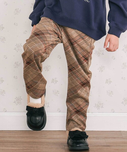 SLAP SLIP（スラップスリップ） パンツ 「お揃い」チェックくるま総柄