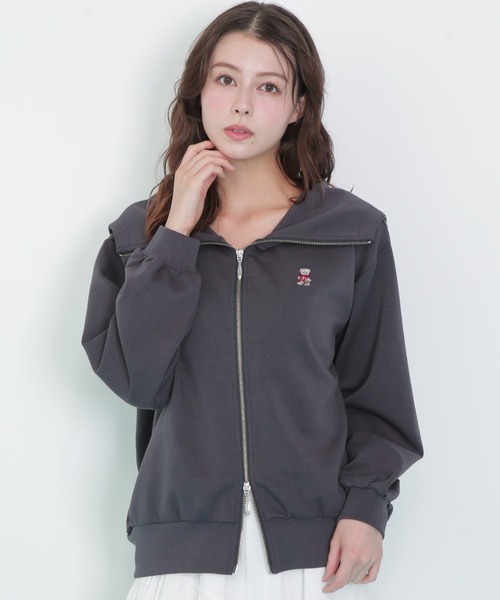GW特別値下げ【美品】クラリスフードパーカー JILL STUART JILL by JILL STUART（ジルバイジルスチュアート） パーカー 「BEAR
