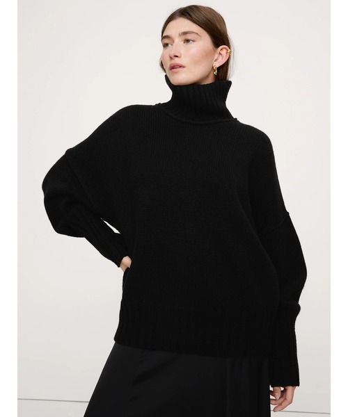 ニット セーター イタリアン メリノブレンド タートルネックセーター