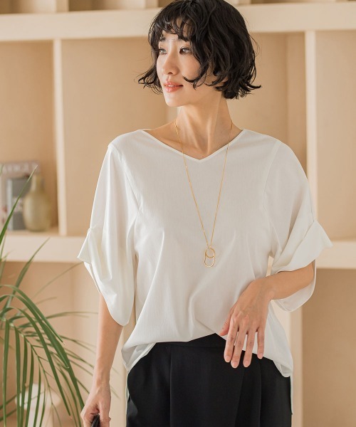 「LAUTREAMONT」 半袖カットソー 11号 グリーン系その他 レディース_画像2