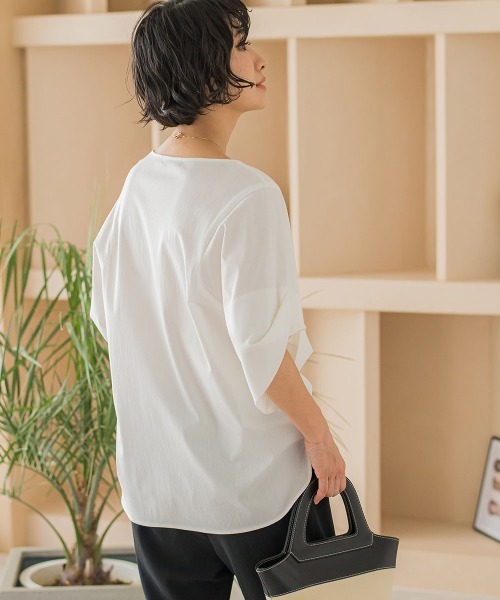 「LAUTREAMONT」 半袖カットソー 11号 グリーン系その他 レディース_画像3