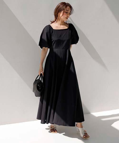 FRAY I.D（フレイ・アイディー） 半袖ワンピース 0 ブラック