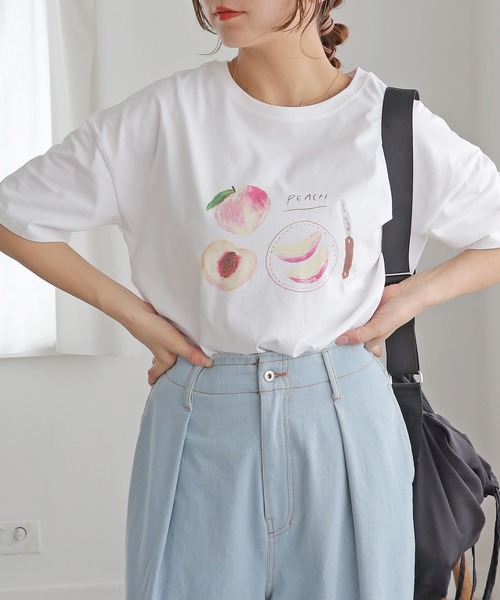 「Crisp」 半袖Tシャツ FREE ピンク レディース_画像5