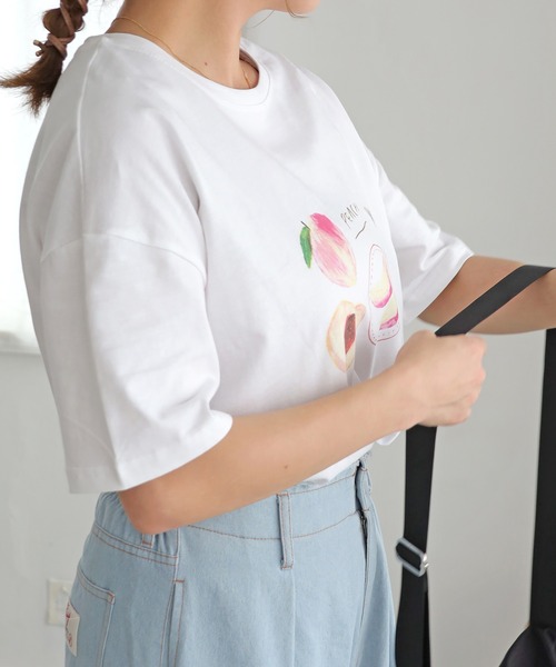 「Crisp」 半袖Tシャツ FREE ピンク レディース_画像8