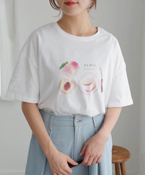「Crisp」 半袖Tシャツ FREE ピンク レディース_画像9