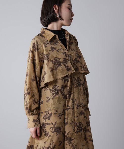 Bou Jeloud（ブージュルード） ワンピース フロントフリル花柄