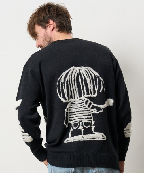 stud muffin ニット　セーター　総柄【size L】3 STUD MUFFIN（スタッドマフィン） セーター ニット STUD MUFFIN