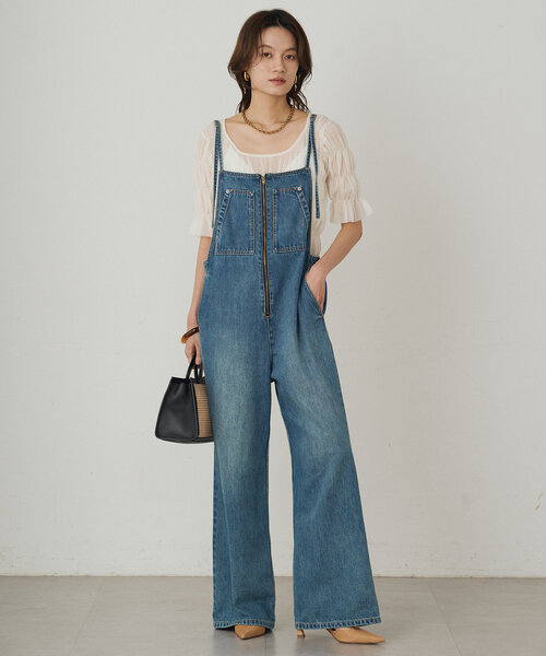 「LOUNGEDRESS」 半袖ニット FREE アイボリー レディース_画像2