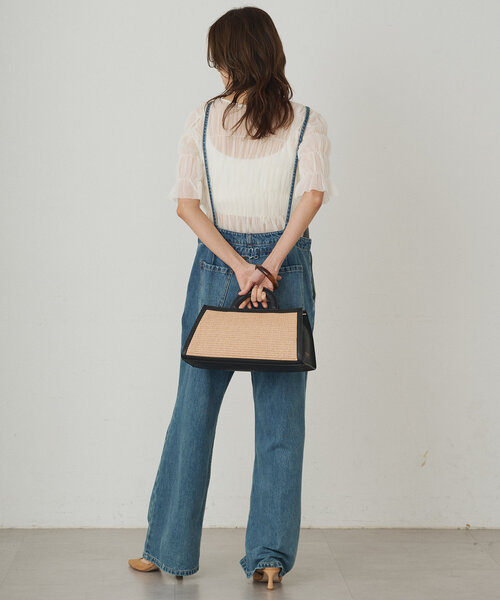 「LOUNGEDRESS」 半袖ニット FREE アイボリー レディース_画像6