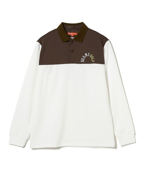 BEAMS GOLF ORANGE LABEL 長袖ポロシャツ BEAMS GOLF（ビームス ゴルフ） ポロシャツ ORANGE LABEL / アーチロゴ