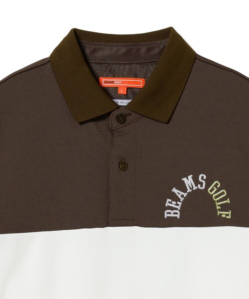 BEAMS GOLF ORANGE LABEL 長袖ポロシャツ ORANGE LABEL リブライン ロングスリーブ ポロシャツ(長袖シャツ