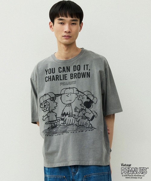 SNOOPY（スヌーピー） tシャツ PEANUTS YOU CAN DO IT Tシャツ メンズ