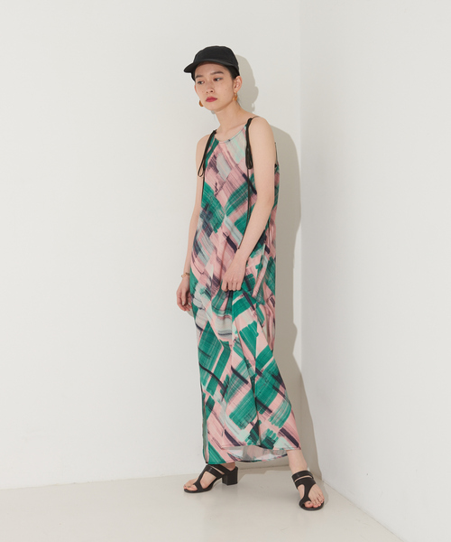 「NOMINE」 キャミソールワンピース フリー パープル レディース_画像2