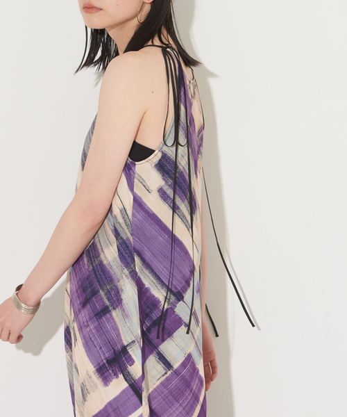 「NOMINE」 キャミソールワンピース フリー パープル レディース_画像7