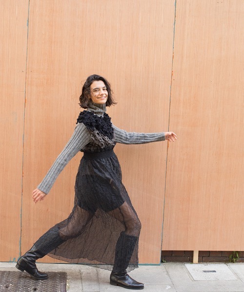 leinwande（ラインヴァンド） 長袖ニット ONE SIZE グレー レディース