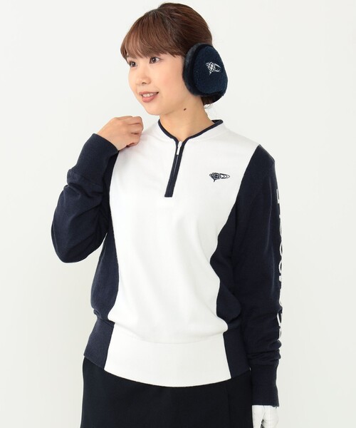 BEAMS GOLF（ビームス ゴルフ） 長袖ニット MEDIUM ネイビー