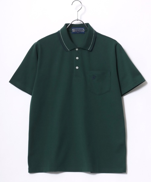 「BEVERLY HILLS POLO CLUB」 半袖ポロシャツ LL グレー メンズ_画像8