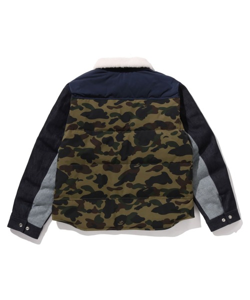 A BATHING APE（アベイシングエイプ） デニムジャケット gジャン DOWN