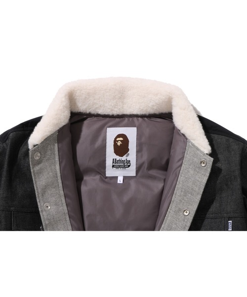 A BATHING APE（アベイシングエイプ） デニムジャケット gジャン DOWN