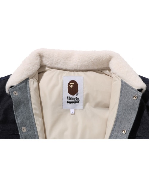 A BATHING APE（アベイシングエイプ） デニムジャケット gジャン DOWN
