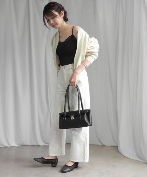 「minia」 フラットパンプス LL ブラック レディース_画像3