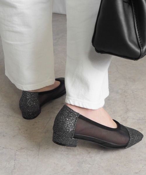 「minia」 フラットパンプス LL ブラック レディース_画像5