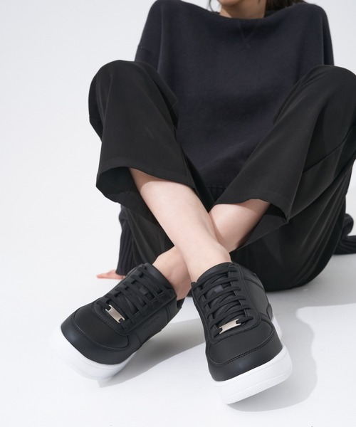 スニーカー 「UNISEX」 +6.5cmヒールアップスニーカー/Heel Up Sneaker 「SACAE/サカエ」 メンズ レディースの画像