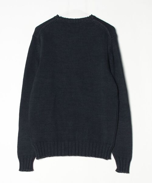 【新品】レザレクション　メンズ　ニット　ブルー　Lサイズ REPLAY（リプレイ） 長袖ニット MEDIUM ダークブルー メンズ