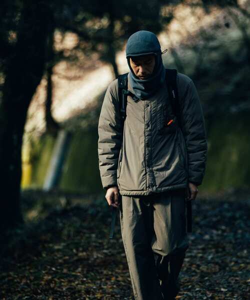 「EKAL」 ダウンジャケット LARGE ブラウン メンズ_画像4