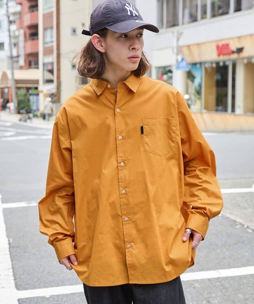 MONO-MART（モノマート） 長袖シャツ L イエロー メンズ : ZOZOTOWN