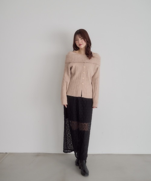 「mellowneon」 ニットカーディガン FREE グレー レディース_画像9