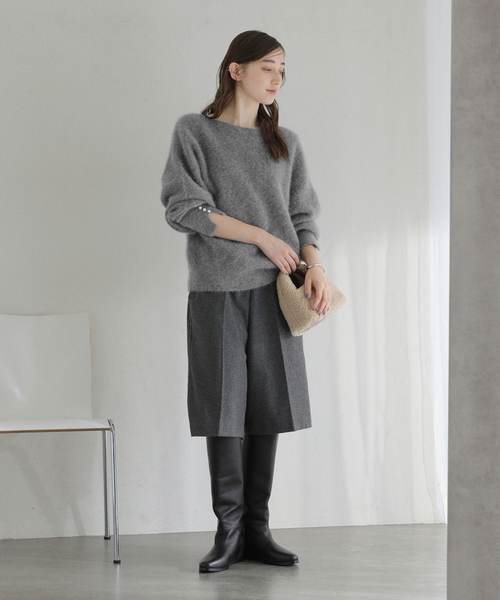 La TOTALITE（ラ トータリテ） ニット セーター ボタンスリーブFOX