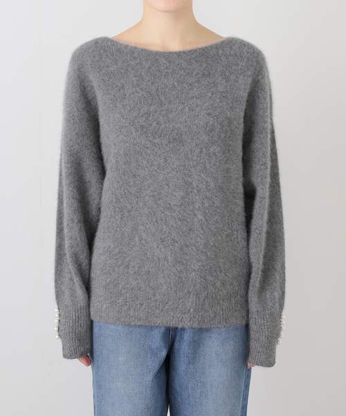 【新品】La Totalite ボタンスリーブFOXブレンドプルオーバー La Totalite｜ボタンスリーブFOXブレンドプルオーバー | Rakuten