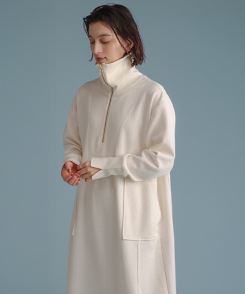 Bou Jeloud（ブージュルード） ワンピース ウールライクメルトンハーフ