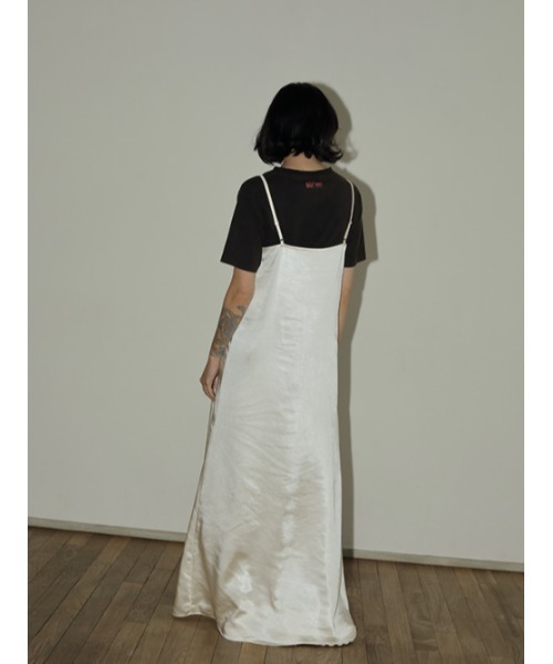 「AMAIL」 キャミソールワンピース FREE アイボリー レディース_画像8