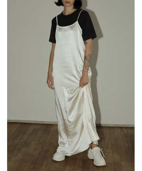 「AMAIL」 キャミソールワンピース FREE アイボリー レディース_画像9