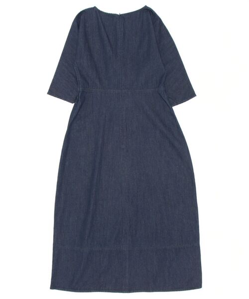 「Mila Owen」 7分袖ワンピース 1 インディゴブルー レディース_画像2