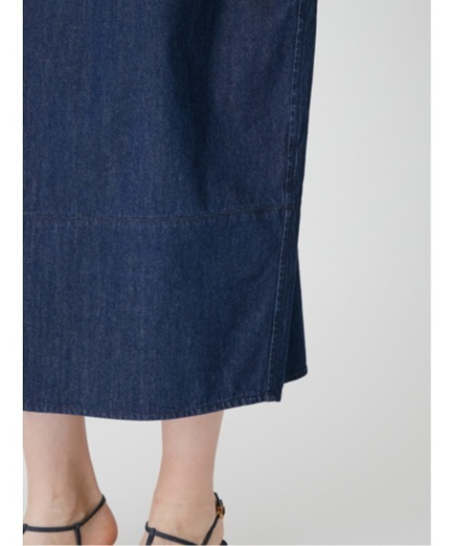 「Mila Owen」 7分袖ワンピース 1 インディゴブルー レディース_画像9