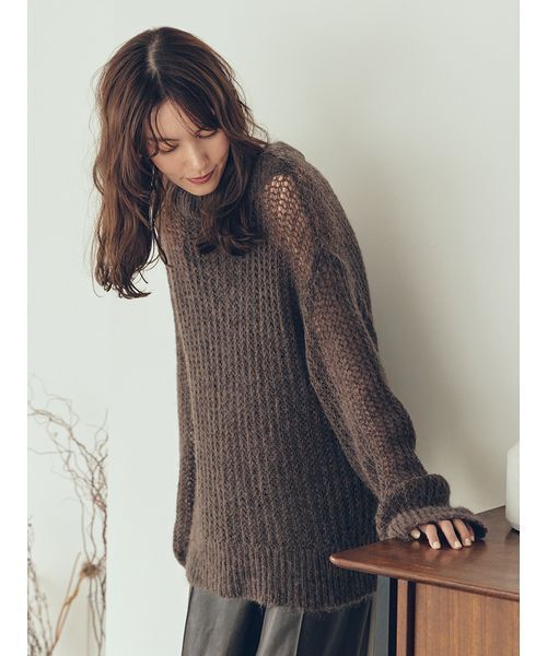 Mila Owen（ミラオーウェン） 長袖ニット F ピンク レディース