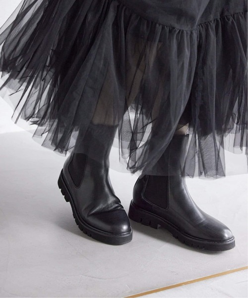 スローブイエナ サイドゴアブーツ 厚底 サイズ37 黒 完売 SLOBE IENA(スローブイエナ) サイドゴアブーツ ブラック サイズ 37